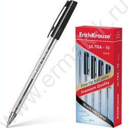Ручка шар ULTRA-10 Stick Classic 0,7мм, черная | Фото 2