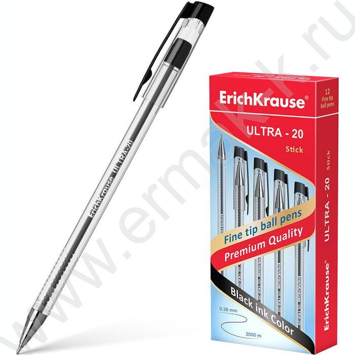 Ручка шар ULTRA-20 Stick Classic 0,7мм, черная | Фото 2