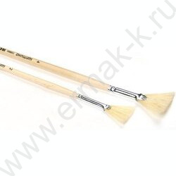 Кисть  щетина № 2 (6мм) веерная, длинная ручка | Фото 1