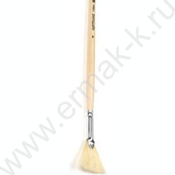 Кисть  щетина № 4 (8мм) веерная, длинная ручка | Фото 1