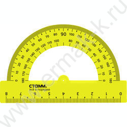 Транспортир 180° 8см флюор прозр. | Фото 5