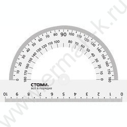 Транспортир 180° 10см прозр | Фото 2