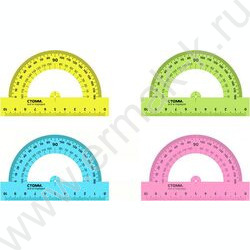 Транспортир 180*10см прозр.флюор | Фото 1