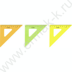 Треугольник пл. 45° 9см цв прозр | Фото 2