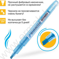 Текстовыделитель /набор  6цв/ 1-4мм косой "Multi Hi-Lighter" /чехол с европодвесом    | Фото 3