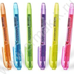 Текстовыделитель /набор  6цв/ 1-4мм косой "Multi Hi-Lighter Aroma" аромат. /чехол с европодвесом | Фото 2