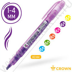 Текстовыделитель /набор  6цв/ 1-4мм косой "Multi Hi-Lighter Aroma" аромат. /чехол с европодвесом | Фото 3