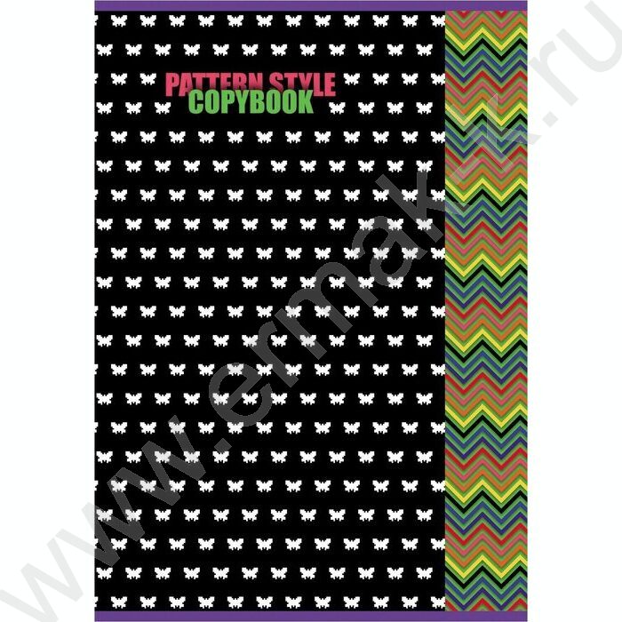 Тетрадь  48л А4 клетка "Patternstyle" 5видов | Фото 1