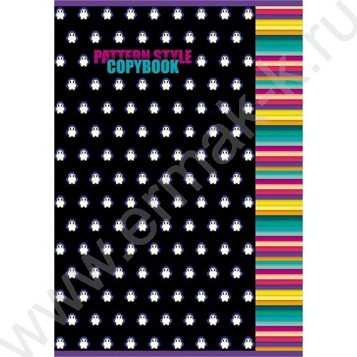 Тетрадь  48л А4 клетка "Patternstyle" 5видов | Фото 2