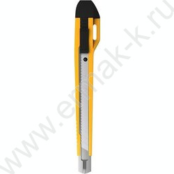 Нож канцелярский  9мм Universal жёлтый блистер,европодвес | Фото 1
