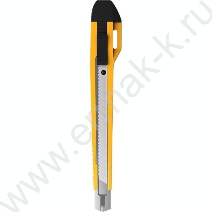 Нож канцелярский  9мм Universal жёлтый блистер,европодвес | Фото 1