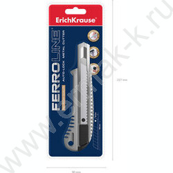 Нож канцелярский 18мм Auto-lock метал европодвес | Фото 5