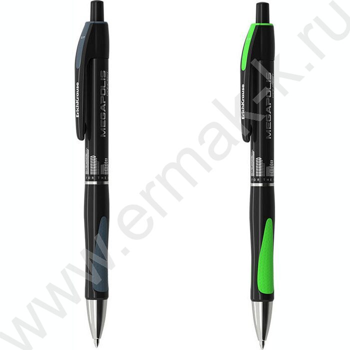 Ручка шар авт MEGAPOLIS Matic&Grip 0,7мм,черная /корпус-черный | Фото 1