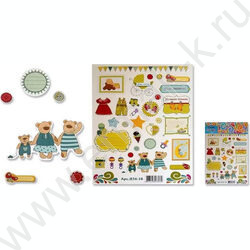 Наклейки Наш малыш бумага/16*21см ассорти | Фото 1