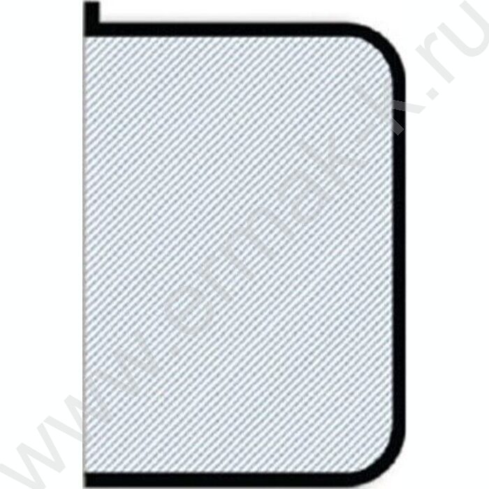 Папка д/тетрадей А5 пластик молния вокруг прозр. пластик черная б/цв | Фото 1