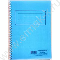 Книга Канцелярская 100л клетка син. пластик/спираль | Фото 1