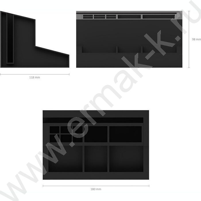 Подставка д/каранд. и ручек Leader, Classic /чёрная | Фото 3