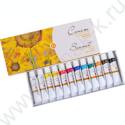 Краски масляные 12цв 10мл "Сонет" | Фото 1