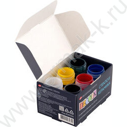 Краски акриловые  6цв 20мл Декола по стеклу и керамике | Фото 4