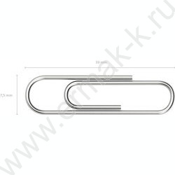 Скрепки 33мм /100шт оцинкованные | Фото 3