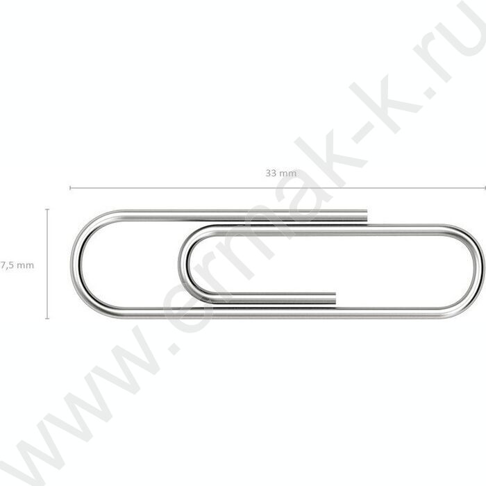 Скрепки 33мм /100шт оцинкованные | Фото 3