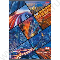 Тетрадь  48л А4 клетка "Метрополис" 5видов | Фото 1