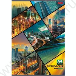 Тетрадь  48л А4 клетка "Метрополис" 5видов | Фото 2