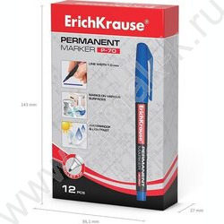 Маркер перм. CD,DVD, OHP пленка /синий/ 1мм круг P-70     | Фото 5