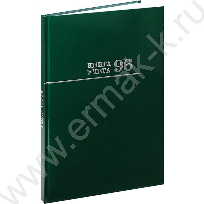 Книга Учёта  96л клетка тв.обл.офсет зеленый | Фото 1