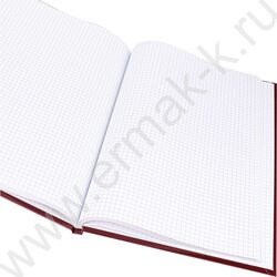 Книга Учёта  96л клетка тв.обл.офсет бордо | Фото 3