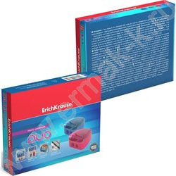 Точилка 2отв. пластик Duo ассорти | Фото 4