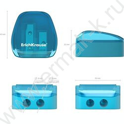 Точилка 2отв. пластик Duo ассорти | Фото 5