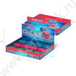 Точилка 2отв. пластик Duo ассорти | Фото 6