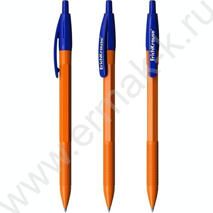 Ручка шар авт R-301 Matic Orange 0.7мм, синяя /корпус-оранжевый | Фото 1