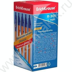 Ручка шар авт R-301 Matic Orange 0.7мм, синяя /корпус-оранжевый | Фото 3