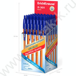 Ручка шар авт R-301 Matic Orange 0.7мм, синяя /корпус-оранжевый | Фото 5