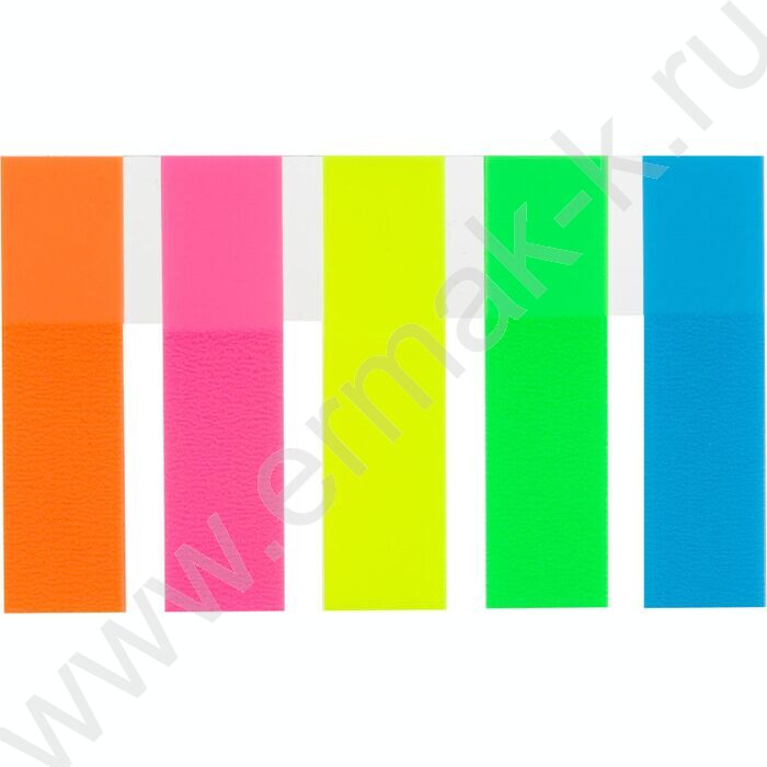 Набор самокл. этикеток-закладок 12*45мм/ 20л*5цв пластик Attache | Фото 2