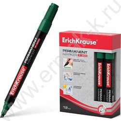 Маркер перм. /зеленый/ 4мм косой P-300   | Фото 2