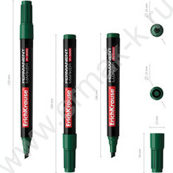 Маркер перм. /зеленый/ 4мм косой P-300   | Фото 4