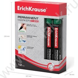 Маркер перм. /зеленый/ 4мм косой P-300   | Фото 5