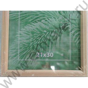 Фоторамка  21*30см дерево некр./Светлое/ №4