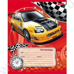 Тетрадь  12л линейка косая "Спортивные авто" 5видов | Фото 3
