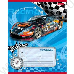 Тетрадь  12л линейка косая "Спортивные авто" 5видов | Фото 4