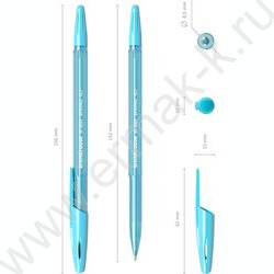 Ручка шар /набор  4шт/ R-301 Spring Stick синяя | Фото 5