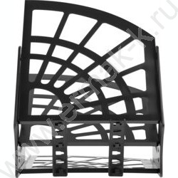 Лоток вертикально-гориз. разборный Эконом /чёрный/ 2отд. | Фото 5