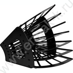 Лоток вертикально-гориз. разборный Эконом /чёрный/ 6отд. | Фото 1