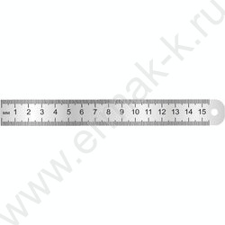 Линейка метал.  15см | Фото 1