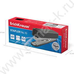 Степлер №10  15л пластик /встроен антистеплер/ ассорти | Фото 5