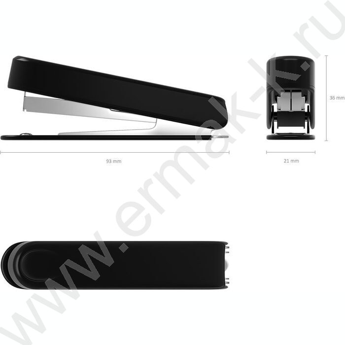 Степлер №10  15л пластик /встроен антистеплер/ черный | Фото 4