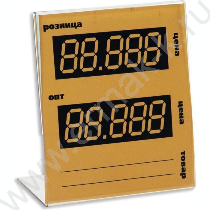 Подставка держатель для ценников 80*90мм акрил | Фото 4